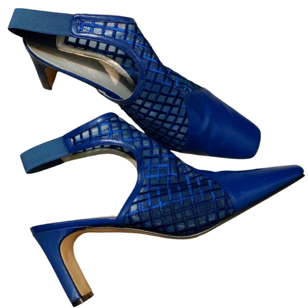 Rosebud brand size 11 women's slingback heels Elegant Blue